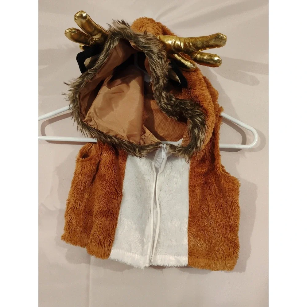 Suit Yourself Costume Oh Deer Girls SMALL 4-6 Runs 2-4 Halloween Christmas‎ Play